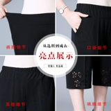 Летние тонкие шифоновые штаны для матери, для среднего возраста, высокая талия, свободный прямой крой