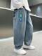 男童裤子春秋款复古软牛仔裤2025新款儿童春季耐磨长裤潮