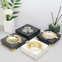 Marble Ashtrays Creativity Individuality Trend Home Living Room Anti-Flying Dust Eurostyle Office Atmosphere Brief light extravagance