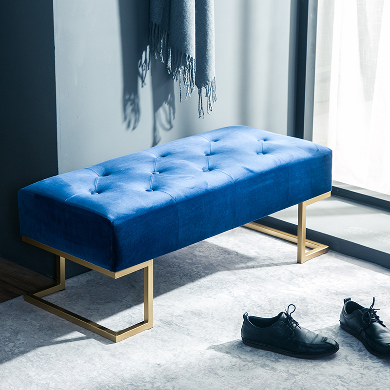 Nordic shoe changing stool modern bed end stool living room entrance to wear shoes stool clothing store try shoe stool sofa stool bench