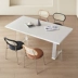 ghế gỗ bàn ăn Genovia đá phiến acrylic bàn ăn kết hợp ghế kem Jingfeng nhà căn hộ nhỏ bàn treo hình chữ nhật bàn ăn 8 ghế bàn tròn gấp gọn 