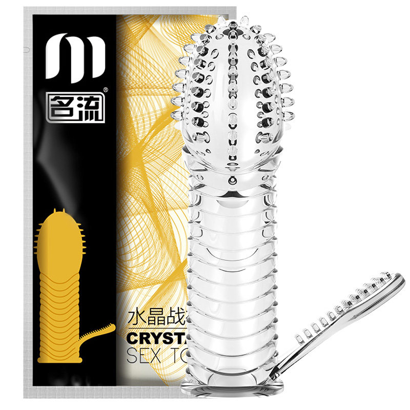 Crystal Wolf Tooth name Flow Warring Spurs sleeve soft rubber clitoris irritating adult erotic supplies female masturbation climax