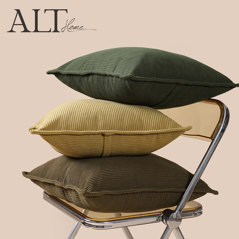 ソファ枕リビングルームライト高級ハイエンドベッドサイドクッションバッククッションコーデュロイベッドクッションカバーはコアを含んでいません