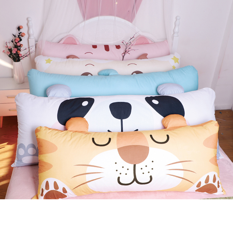 Đôi gối phần dài đáng yêu của các cặp vợ chồng nhà cartoon Hàn Quốc 1.2m1.5m1.8m một giường gối với lõi - Gối gối kymdan