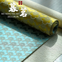 LENIBERK Chinese tea ceremony table cloth table flag tea table Zen linen cloth tea table cotton linen waterproof