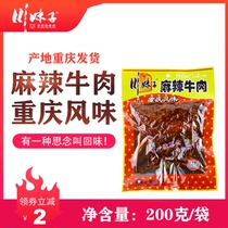 Chongqing Sichuan Sister Spicy Beef 200g Bagged Flavor Snacks Special Products with Hand Spicy BBQ