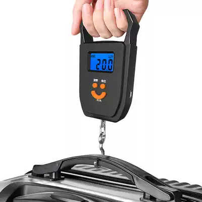 Household portable electronic scale Portable mini grocery shopping spring scale 50kg high-precision small express electronic scale