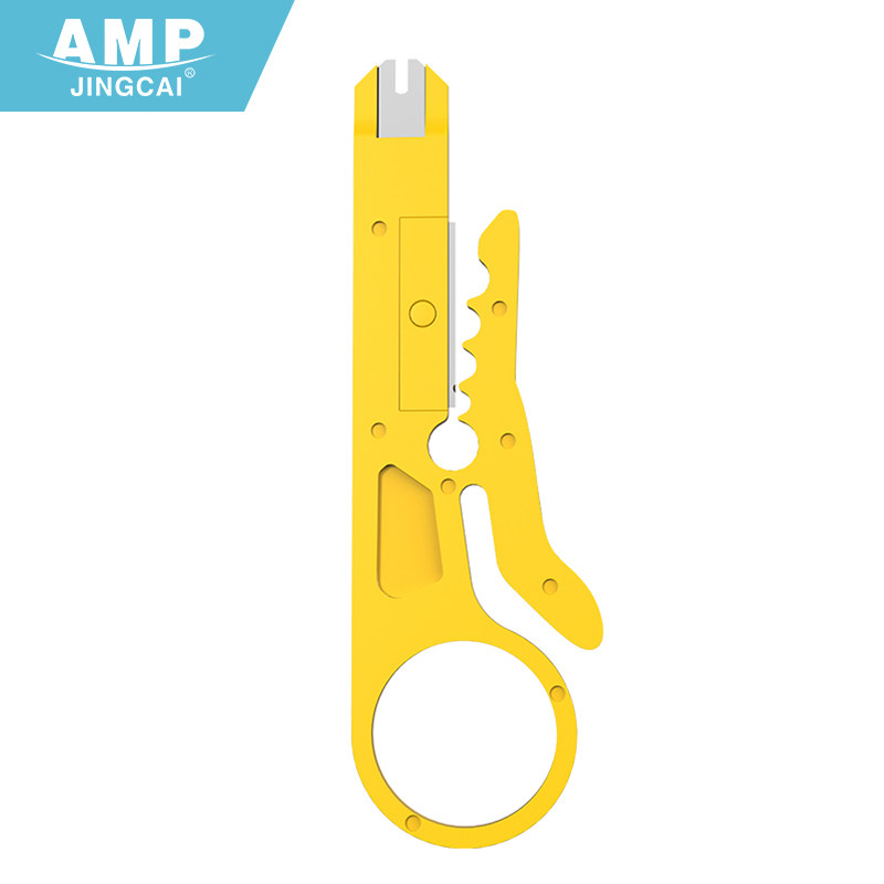 Yellow Small Wire Stripping Knife, Wire Stripping Tool, Wire Stripper, Network Cable Wire Cutter, Telephone Line Wire Cutter, Small Wire Stripping Knife