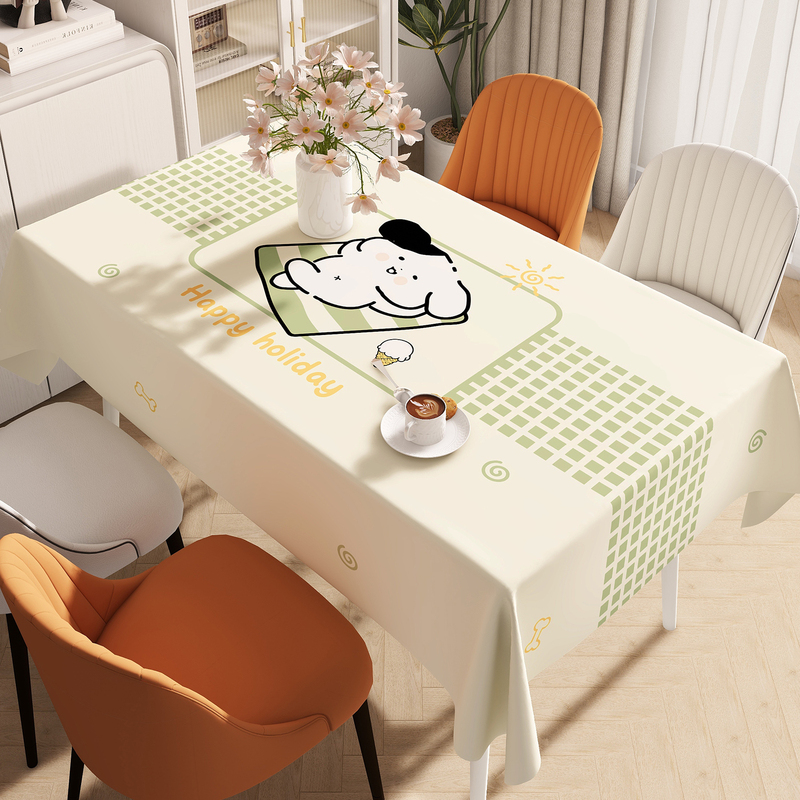 Cartoon Pvc Tablecloth Waterproof Oil-Proof Heat-Resistant Washable Ins-Style Trendy Rectangular Dining Tablecloth Home Coffee Table Cover Cartoon Pvc Tablecloth Waterproof Oil-Proof Heat-Resistant Washable Ins-Style Trendy Rectangular Dining Tablecloth Home Coffee Table Cover