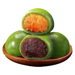 红豆青团传统糕点多种口味