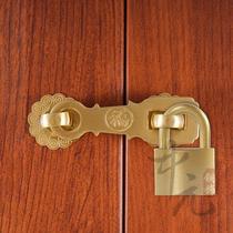 Promote antique Chinese locks copper retro chain buckles door buckles door locks door cabinet door bolts all-copper thickened door products