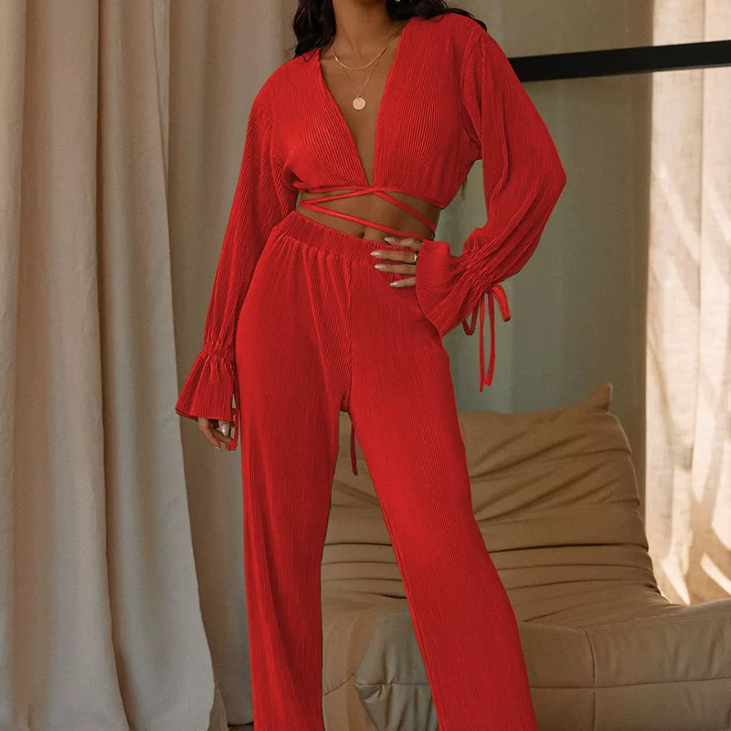 V-НЕСК CASUAL SEXY костюм однотонный женский Ведическая набор секси набор одежды женский женский