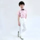 Váy bé trai Ngày thiếu nhi Ngày trắng tay áo ngắn dây đeo quần Đặt hoa Boy Piano hợp xướng Trang phục - Váy trẻ em