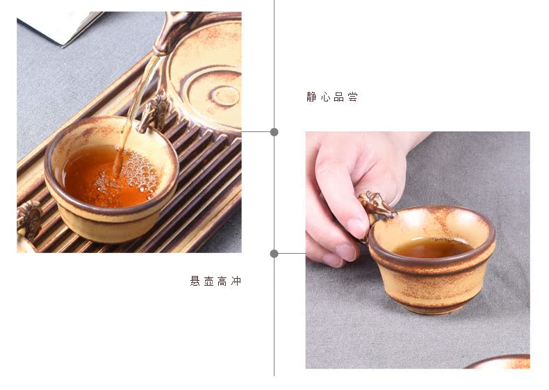 HaoFeng clay pot of two cups of a dry tea set tea service of a complete set of kung fu tea set ceramic gift set tea service