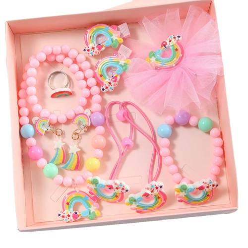 Детский аксессуар для волос с бантиком, заколка для волос, ювелирное украшение для принцессы, трехмерные шпильки для волос, подарочная коробка, расческа