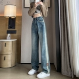 Джинсы, демисезонные весенние штаны, свободный крой, ностальгия