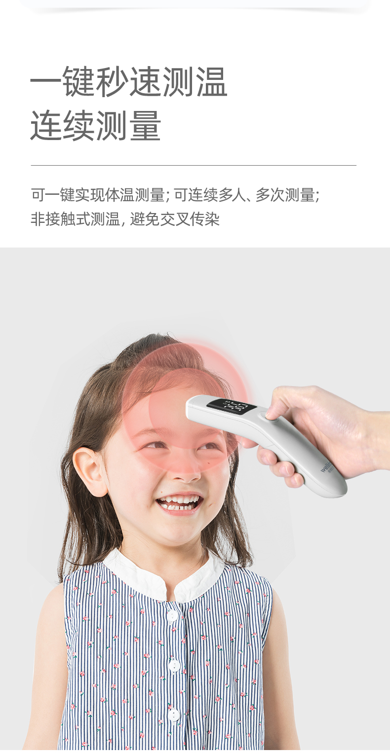 低过双11！Wellday维德医疗 医用高精度红外线电子体温计 额温枪AET-R171 24.9元包邮（之前推荐39元） 值值值-买手聚集的地方