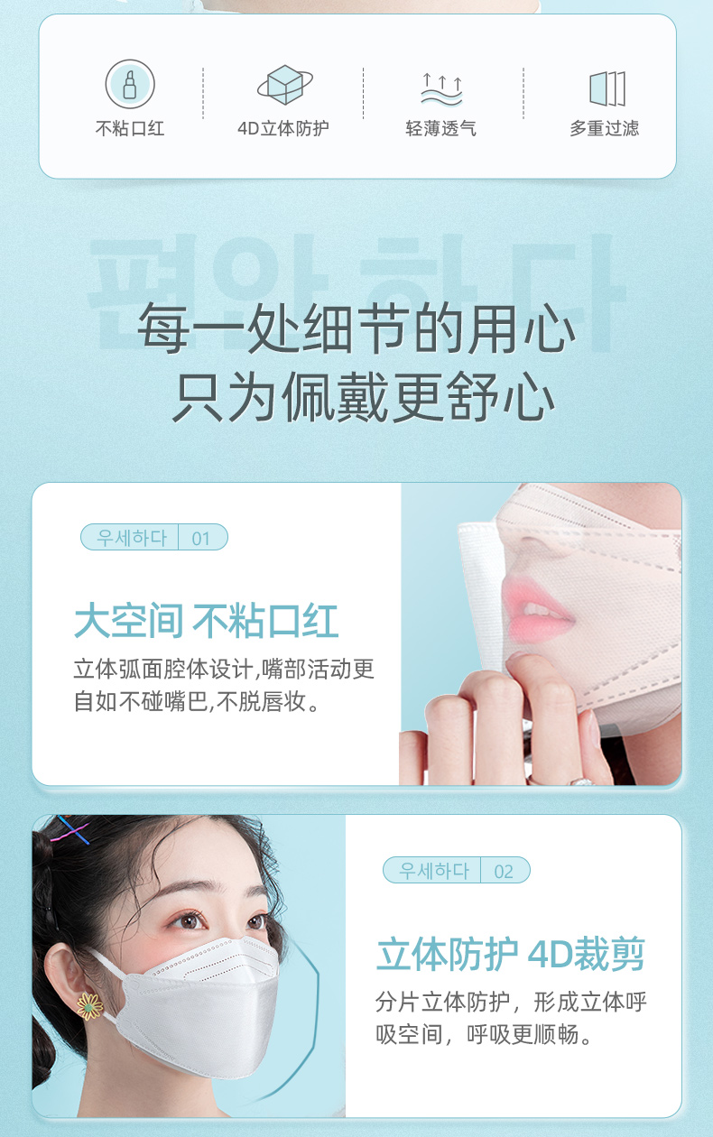 维德医疗 鱼型KN95防护口罩 10只 独立装 图3