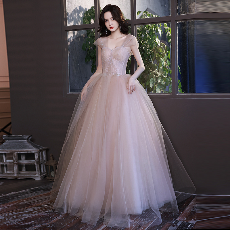 Evening Dress for Women 2026 New High-End Light Luxury Niche Sophisticated Elegant Birthday Party Host Adult Dress