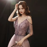 Элитное дизайнерское сиреневое летнее вечернее платье, эффект подтяжки, подарок на день рождения, изысканный стиль, тренд сезона