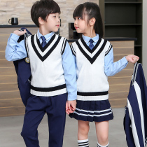 Kindergarten garden clothes Spring and autumn suit School uniform Primary school class clothes pure cotton sportswear for first grade two or three sets of customization