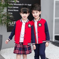 Primary school uniform spring and autumn clothes Childrens games class clothes Kindergarten garden clothes Teachers Junior High school spring three-piece suit