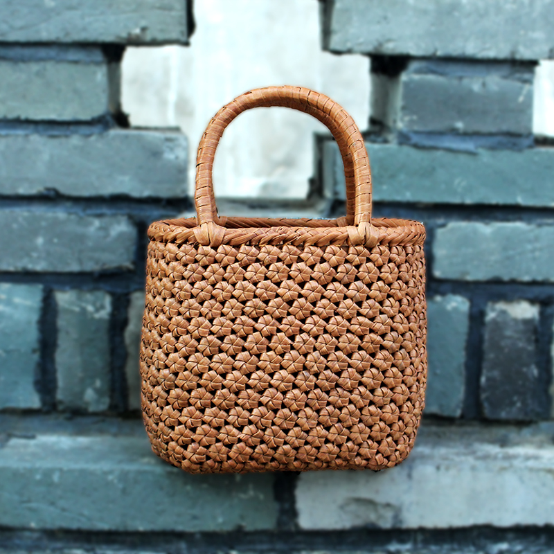 Fujian Province Intangible Cultural Heritage Handmade Grape Vine Woven Bag Unique Holiday Woven Women's Handbag Tote Bag