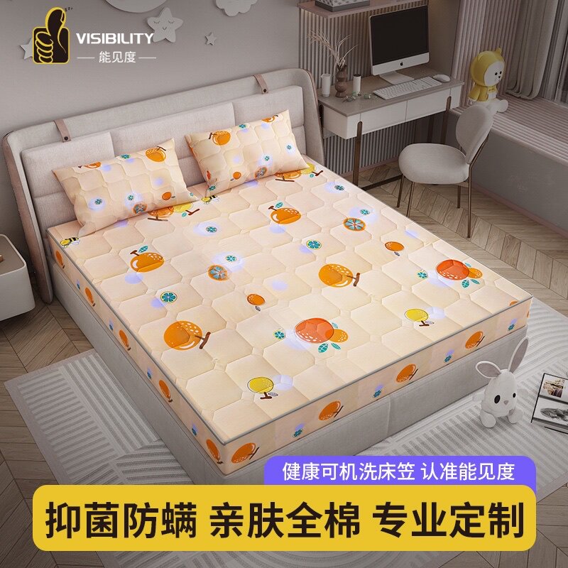 Pure Cotton Bed Bag Single Piece Whole Cotton Clip Cotton Thickened Mat Dreams Protective Sleeves Anti Slip Mattress Cover Full Bag Removable Bedcover