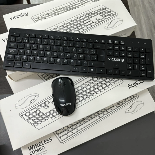 Универсальный ноутбук, беззвучная беспроводная мышь, клавиатура, комплект, европейский стиль