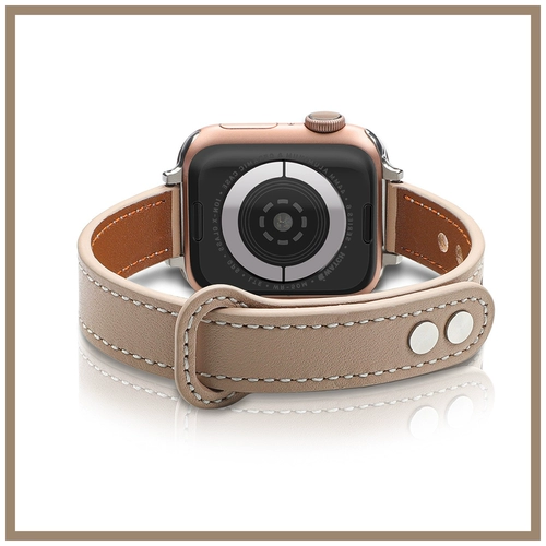 Применимая Apple Band Iwatch S6 Advanced Кожаная кожа AppleWatch7 Watch Se Ribbon Женская женщина 5/4/8 поколения ниша 40/44 мм45 Международный новый летний летний прилив кора коры