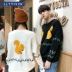 Cặp đôi áo len rộng một nam và một nữ 2018 phiên bản Hàn Quốc hoang dã mới của bộ đôi áo len mùa thu đông