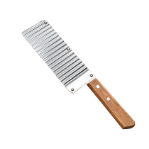 Stainless steel wolf tooth potato knife slicer corrugated potato cutter corrugated fries cutter potato cutter flower cutter carving knife