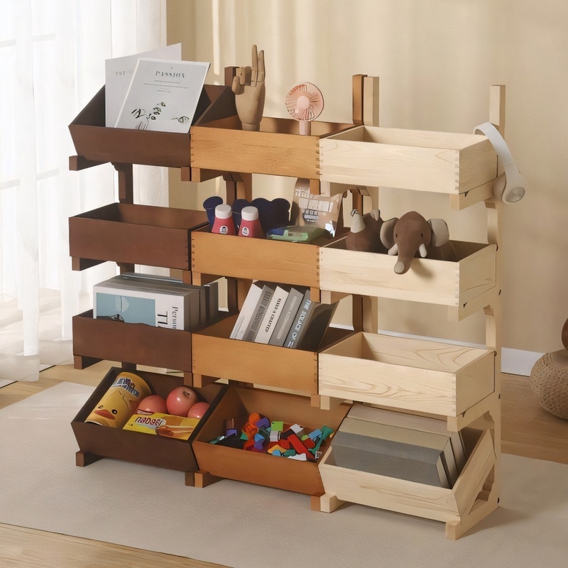 Solid Wood Storage Rack, Floor-Standing Multi-Layer Storage Rack, Living Room Decoration, Fruit and Vegetable Storage Rack, Wooden Display Rack Solid Wood Storage Rack, Floor-Standing Multi-Layer Storage Rack, Living Room Decoration, Fruit and Vegetable Storage Rack, Wooden Display Rack