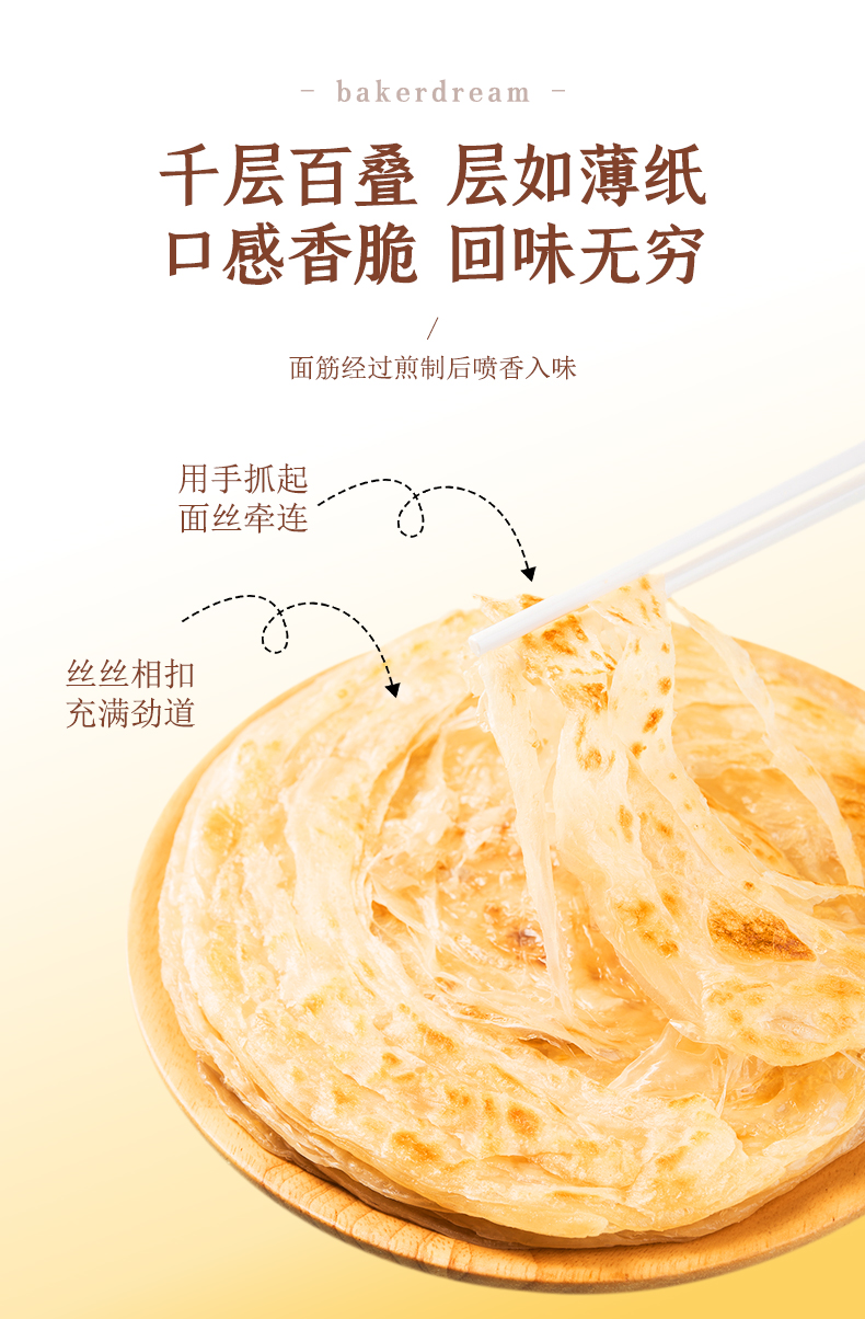 【百钻】旗舰店手抓饼原味10片