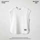 320g ໜັກ 320g pique cotton vest men's summer sleeveless wide shoulder vest T-shirt solid color t-shirt casual men's white