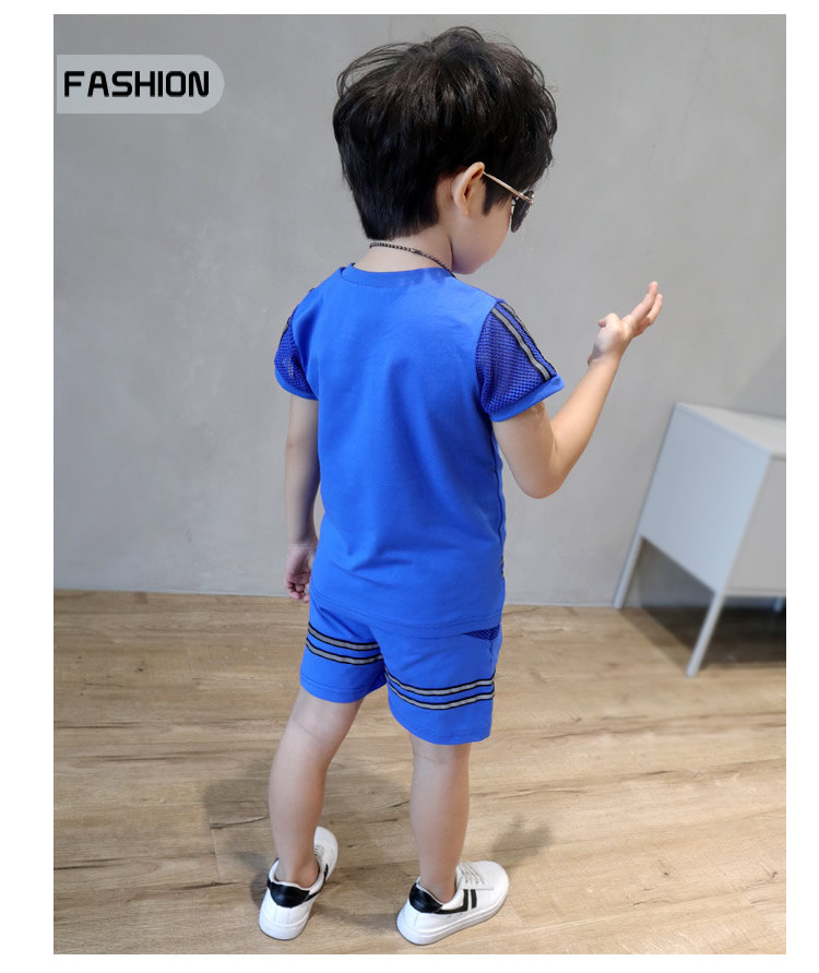 Quần áo trẻ em cậu bé thể thao phù hợp với mùa hè 2018 new World Cup bé jersey trẻ em bé nhanh khô triều con