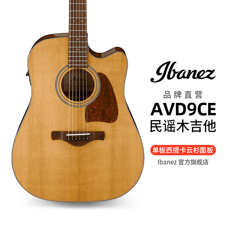 Ibanez Official Professional Level Ibana AVD9CE - NT - Noodle Guitar