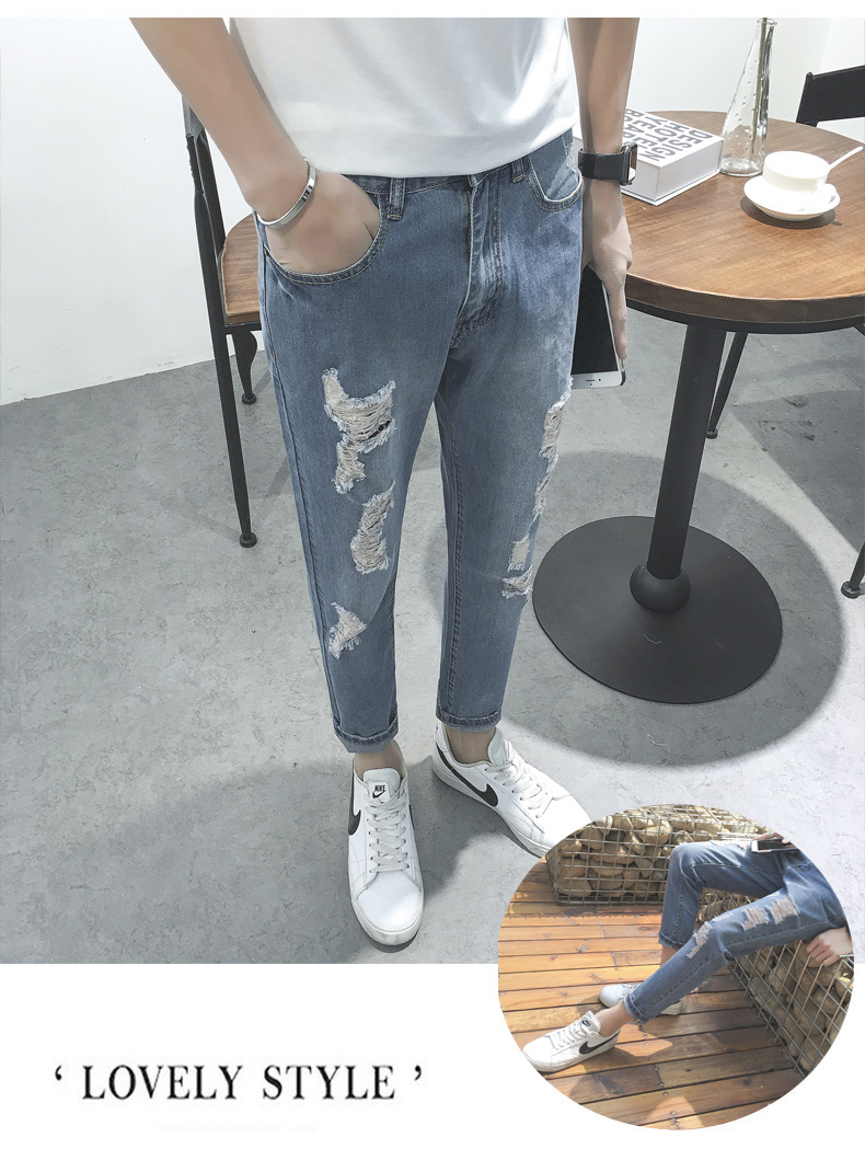 Jeans pour jeunesse pieds Slim pour été - Ref 1463754 Image 23