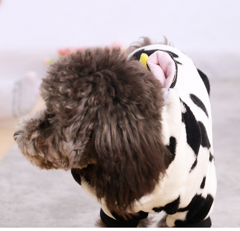 Quần áo chó quần áo mùa thu chó nhỏ Teddy hơn gấu trúc cún con chó con Bomei quần áo thú cưng quần áo mùa đông bò - Quần áo & phụ kiện thú cưng quan ao thu cung