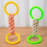 Dog Toy Tope Интерактивное потребление физической силы, большой собачий молярный стержень, кусая большую собаку Золоту