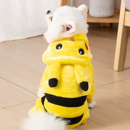 Сеть красная одежда для собак Тедди Би Мей Бомей Осень Зимняя Зимняя ЗИМА Маленькие щенки и домашние животные кошки сражаются теплые и милые