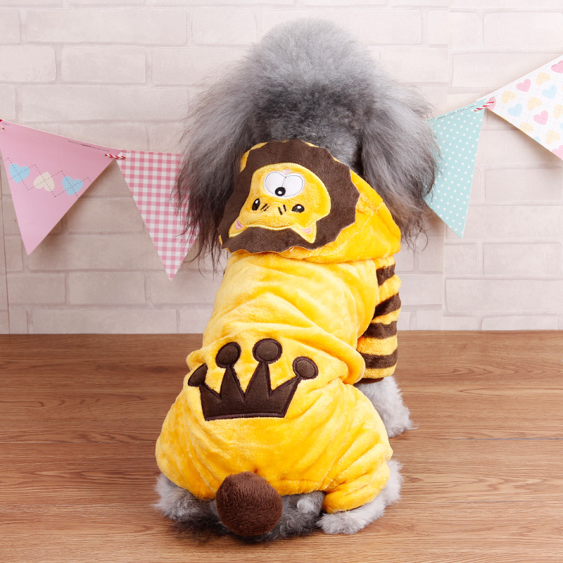 Quần áo chó mùa thu quần áo mùa đông Teddy chó con chó nhỏ hơn gấu kekibi gấu bốn chân quần áo thú cưng dày - Quần áo & phụ kiện thú cưng quần áo cho chó poodle