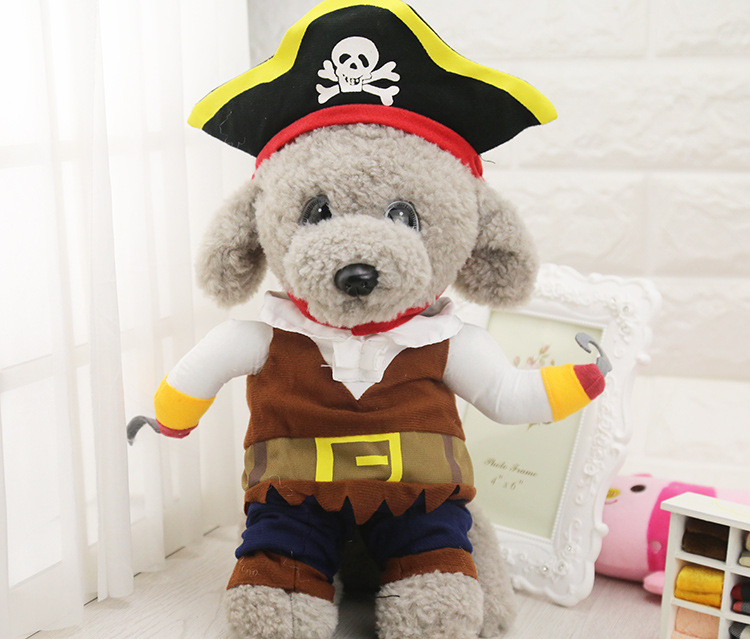 Hài hước chó quần áo mèo vui hơn gấu hươu chó con chó nhỏ chó Teddy cướp biển stereo trang phục thú cưng - Quần áo & phụ kiện thú cưng áo cho chó pug
