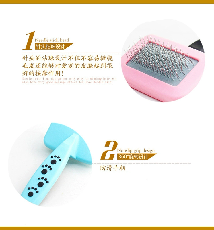 Chó lược chó chải lông gấu gấu kim chải lông mèo chải lông chó chải lông thú cưng - Cat / Dog Beauty & Cleaning Supplies