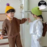 Детский демисезонный стеганый тонкий спортивный осенний комплект для мальчиков