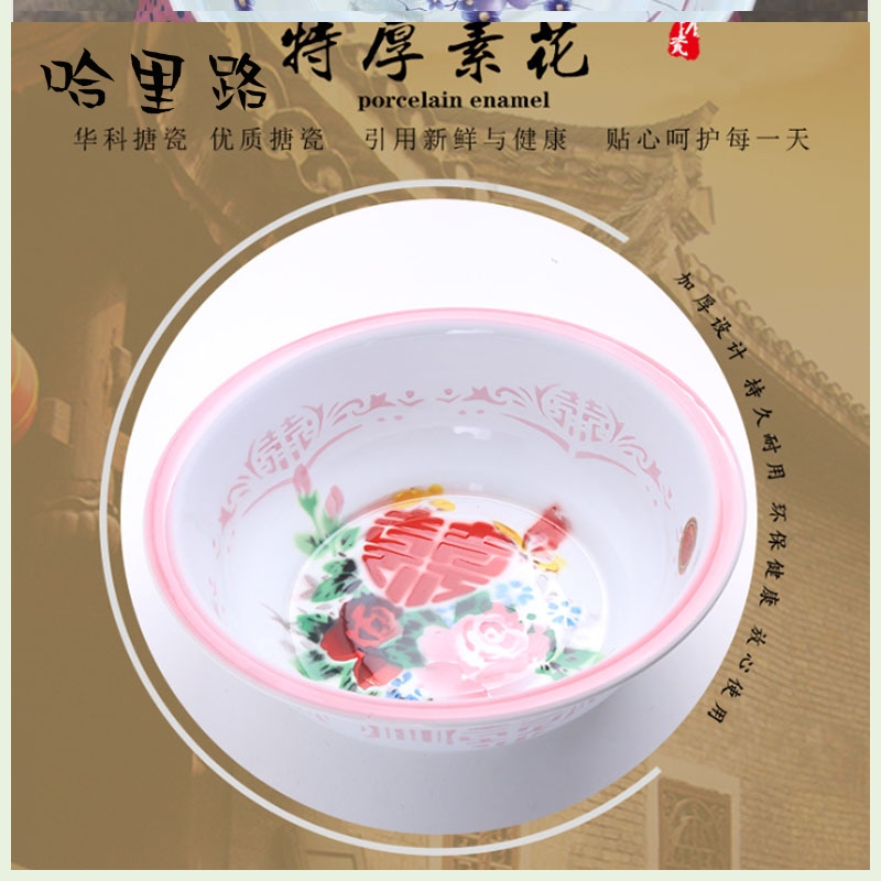 Harry road thick basin I old nostalgic household porcelain enamel more large iron lavatory washing fart fart