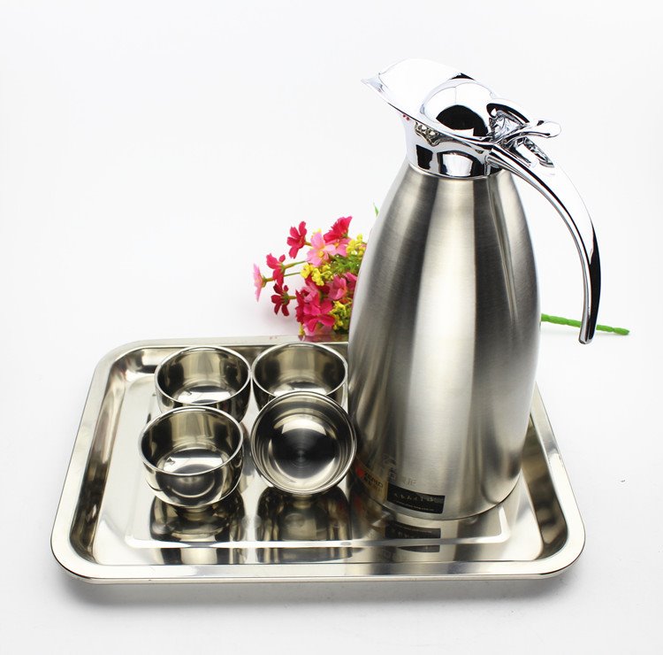 New heat insulation pot household office large capacity stainless steel vacuum pot vacuum pot vacuum bottle hot water bottle 2L