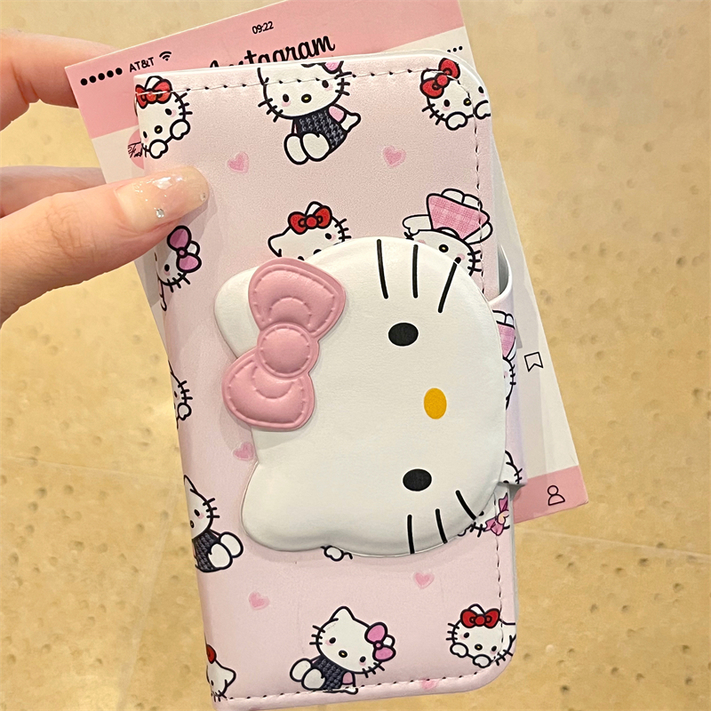 Hongjie Internet Celebrity Cute Kt Cat Mickey Leather Texture Flip Case Suitable for Apple 14 Phone Case iPhone 17 Pro Max New Model 13 Pro Creative 13 Unisex Model 14 Pro Anti-Drop 16 Protective Case Hongjie Internet Celebrity Cute Kt Cat Mickey Leather Texture Flip Case Suitable for Apple 14 Phone Case iPhone 17 Pro Max New Model 13 Pro Creative 13 Unisex Model 14 Pro Anti-Drop 16 Protective Case