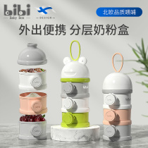 Finland bibi milk powder box Portable out-of-home baby baby milk powder Mass storage milk powder grid divider mini