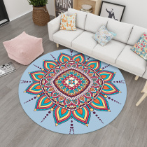 Round modern light luxury European computer table coffee table carpet hanging basket living room bedroom study chair yoga floor mat